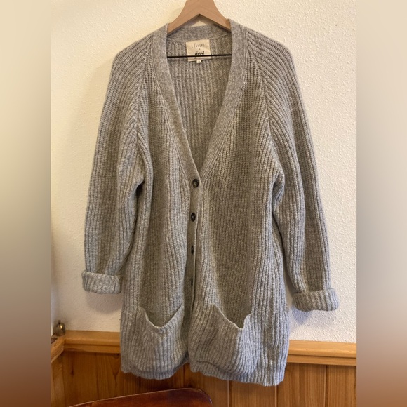 L’ENVERS & The Garment Spanish Merino wool cardigan, size M/L - Picture 2 of 4